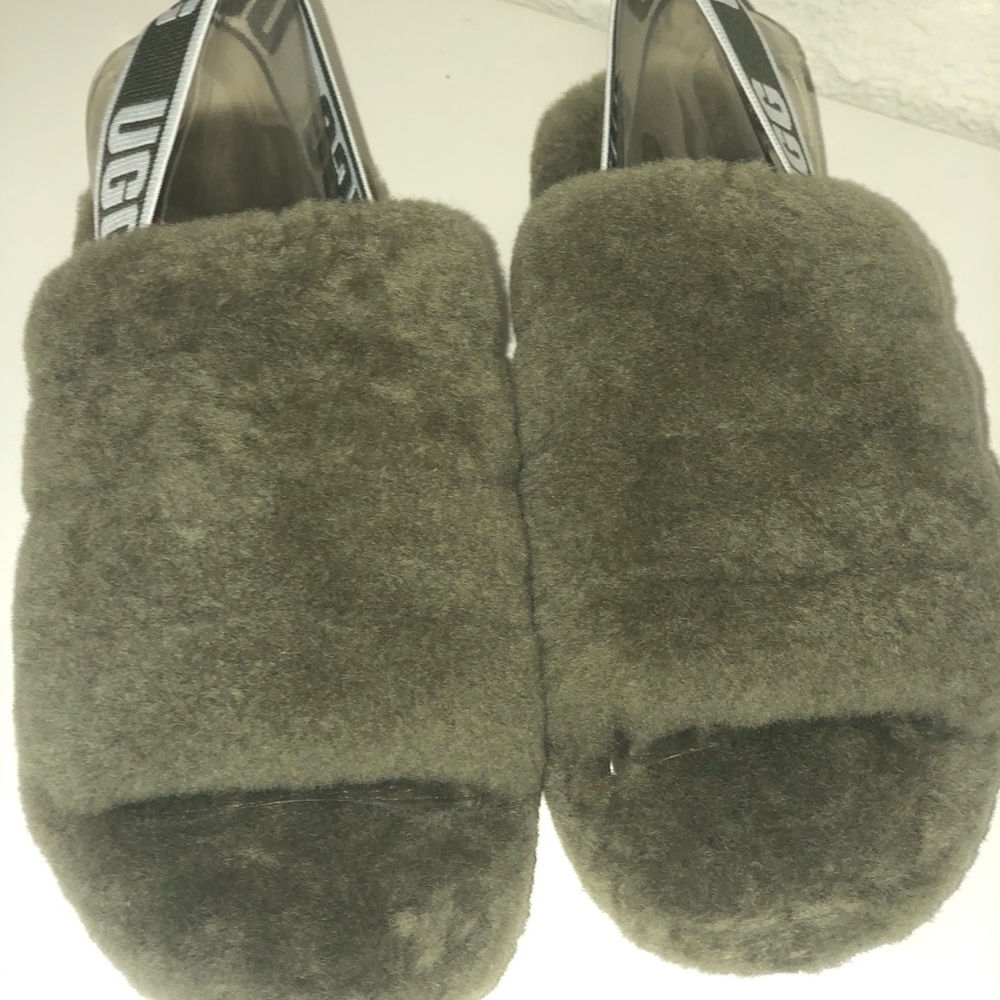 Ugg Fluff Yeah Burnt Olive Size 6